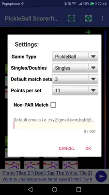 PickleBall Scorer plus online Radio, play music/vi android App screenshot 5